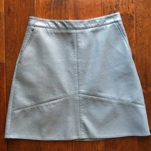 Zara Faux Leather Mini Skirt